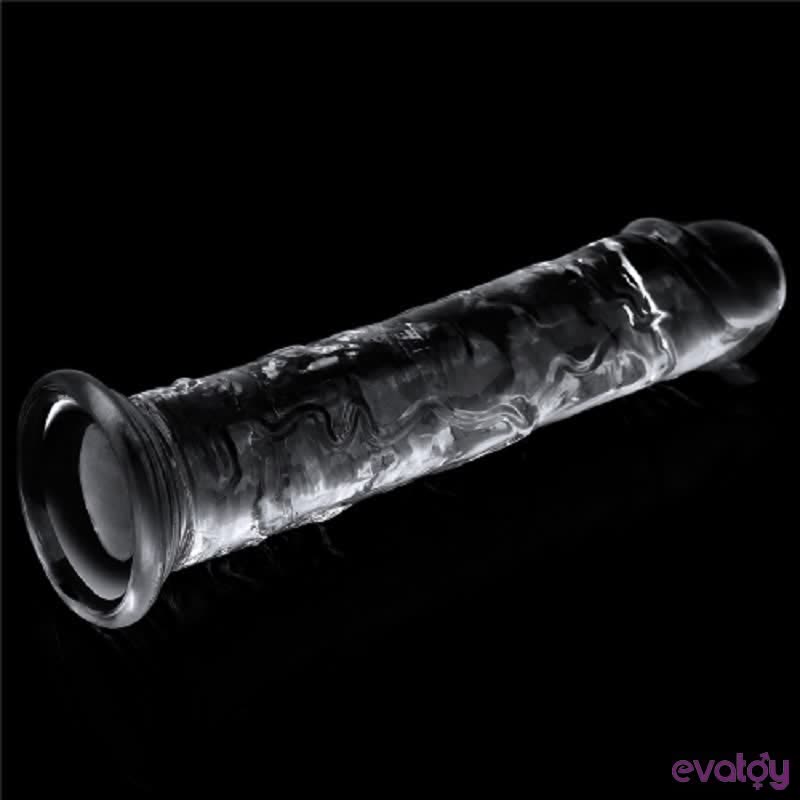 Evatoy Yeni Nesil 18 Cm Süper Vantuzlu Özel Kalın Şeffaf Dildo Penis