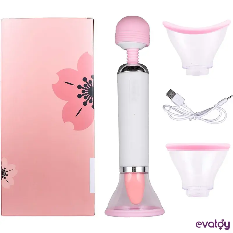 Emme ve Yalama Fonksiyonlu 3'ü 1 Arada Wand Vibratör