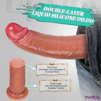 Evatoy Deep Shot Çift Katmanlı Ultra Gerçekçi Dildo - Görsel 2