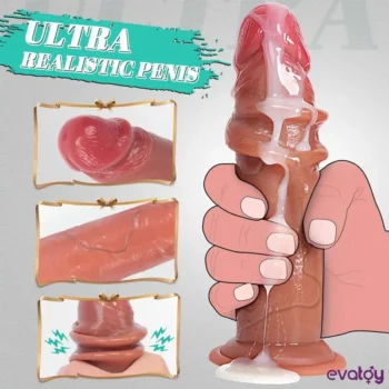 Evatoy Deep Shot Çift Katmanlı Ultra Gerçekçi Dildo - Görsel 5