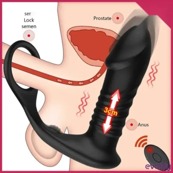 Evatoy İleri Geri Hareketli Penis Halkalı Vibratör - Görsel 4