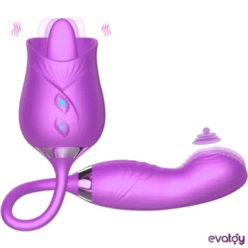 Evatoy Lick Rose Yalama, Titreşim ve Oynar Başlı Vibratör