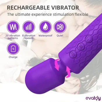 JoyFa 20 Fonksiyonlu Wand Değnek Vibratör - Görsel 6