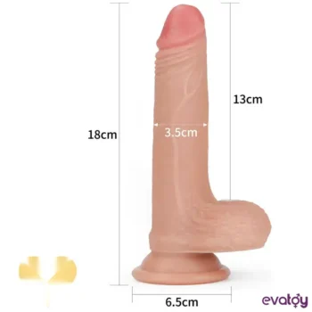 Lovetoy Nature Cock 18 Cm Çift Katlı Dildo - Görsel 5