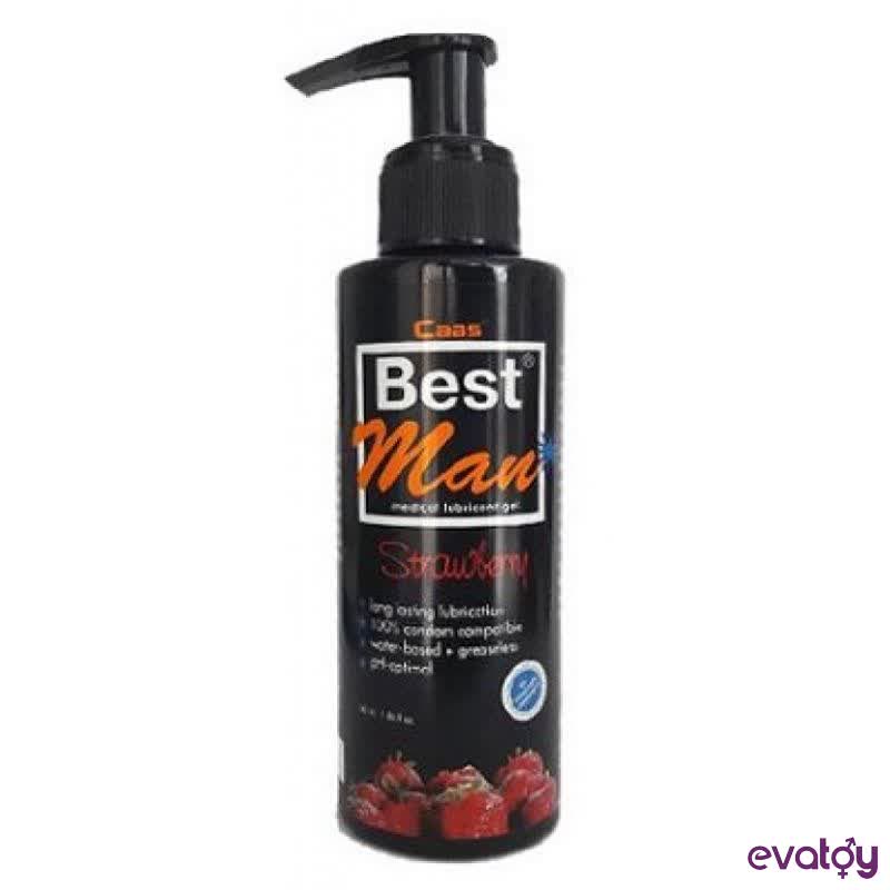 Evatoy Cabs Best Man Su Bazlı Çilek Aromalı Kayganlaştırıcı Jel 150 ml