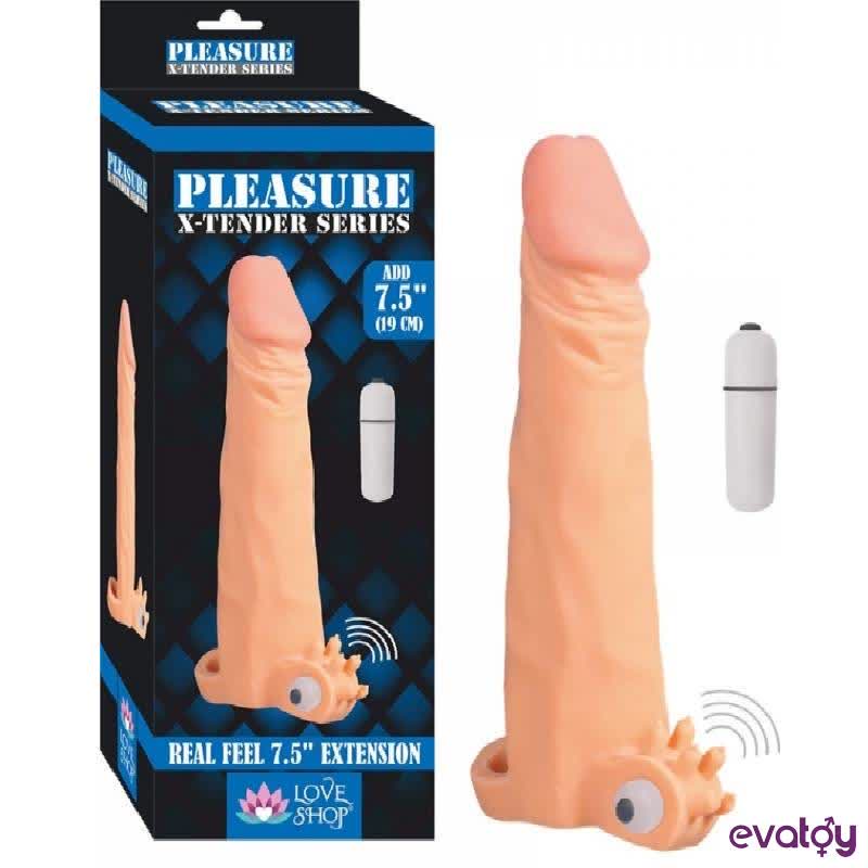 Evatoy Extra Sleeve 5.5 Cm Dolgulu 19 Cm DS Penis Kılıfı